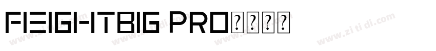 fieightbig pro字体转换